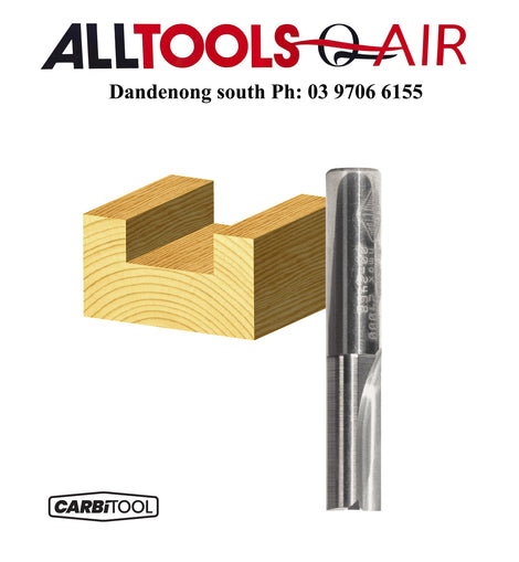 Carbitool 2 Flute – 6mm Solid Carbide router bit P/n T206M + $10.60 Postage