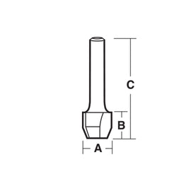 Carbitool  2 Flute – 12mm Comb Flush & 22° Bevel Trim Bit – Carbide TippedP/n T2622+ $10.60 Postage