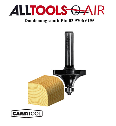 Carbitool  2 Flute – 7.9mm Radius Rounding Over Bit with Bearing – Carbide Tipped P/n T510B1/2+ $10.60 Postage