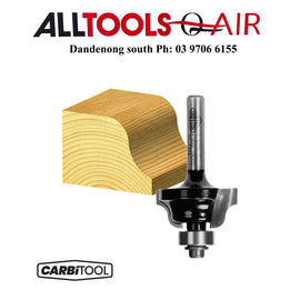 Carbitool  2 Flute – 6.35mm Radius Roman Ogee Bit with Ball Bearing  – Carbide Tipped P/n T5708B+ $10.60 Postage