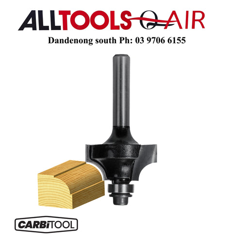 Carbitool  2 Flute – 12.70mm Radius Beading Bit with Ball Bearing Guide – Carbide Tipped P/n T616B1/2+ $10.60 Postage