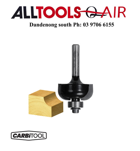 Carbitool  2 Flute – 7.90MM Cove Bit with Pilot with Ball Bearing Guide – Carbide Tipped P/n T710B + $10.60 Postage