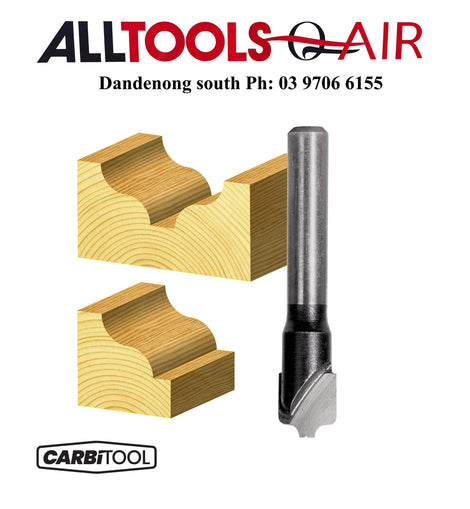 Carbitool  2 Flute – 3.20MM Radius Ogee Bit – Carbide Tipped P/n T7504 + $10.60 Postage
