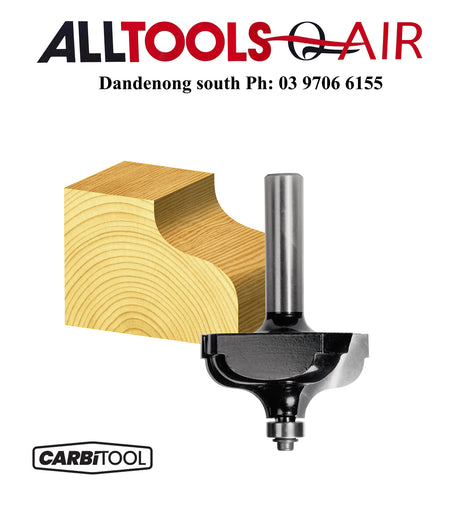 Carbitool  2 Flute – 9.5mm Radius Ogee Bit with Ball Bearing Guide – Carbide Tipped P/n T7512B1/2+ $10.60 Postage