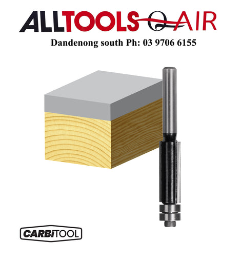 Carbitool  2 Flute – 12.70mm Flush Trimming Bit with Double Ball Bearing Guide – Carbide Tipped P/n T8016BB + $10.60 Postage