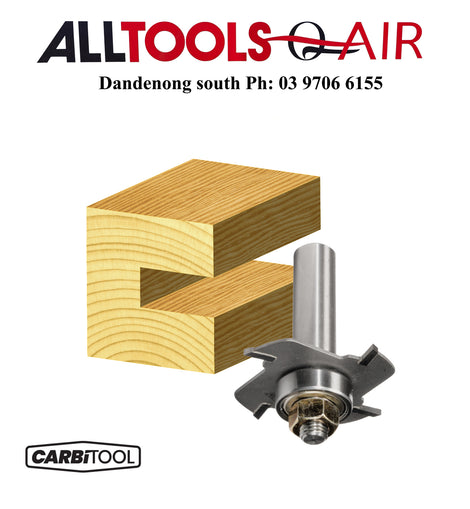 Carbitool  2.5mm Wide 4 Flute – Ass with Ball Bearing Guide – Carbide Tipped P/n TA700-2.5MB + $10.60 Postage