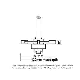 Carbitool  4.0mm Wide 4 Flute – Ass with Ball Bearing Guide – Carbide Tipped P/n TA700-4MB 1/2+ $10.60 Postage