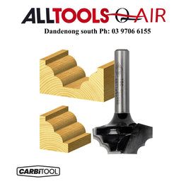 Carbitool  2 Flute –.3.2mm Radius Double Beading Bit Wide Flat Bottom – Carbide Tipped P/n TBD41/2+ $10.60 Postage