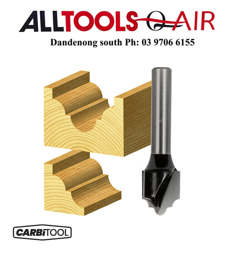 Carbitool  2 Flute – 2.40mm Radius Classical Bit – Carbide Tipped P/n TC6+ $10.60 Postage