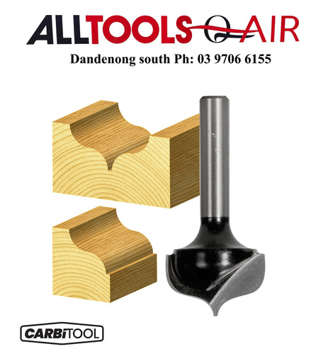 Carbitool  2 Flute – 6.35mm Radius Ogee Bit Fine Point – Carbide Tipped P/n TF 7509+ $10.60 Postage
