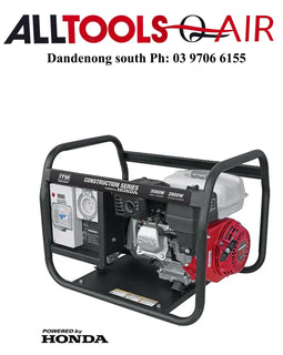 ITM 3.75KVA GENERATOR PETROL 3000 WATT PEAK HONDA ENGINE P/N TM522-3000