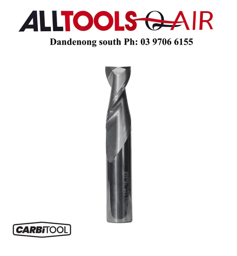 Carbitool  2 Flute – 6.35mm For Non Ferrous Metals – Up Cut – Solid Carbide P/n TSR8 + $10.60 Postage