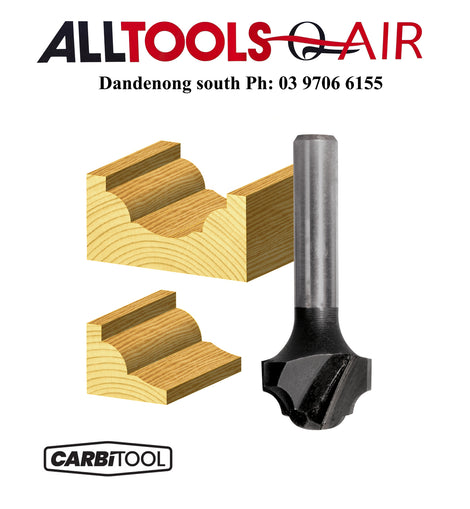 Carbitool  2 Flute – 4.8mm Radius Traditional Classical Bit – Carbide Tipped P/n TTC12+ $10.60 Postage