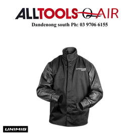 UNIMIG ROGUE™ LEATHER SLEEVED WELDING JACKET (NEW STYLE) P/N U22006