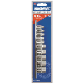 KINCROME E-TORX® SOCKET SET 10 PIECE 1/4 & 3/8" DRIVE P/N 02093