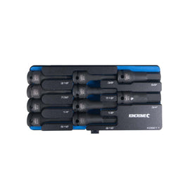 KINCROME HEX IMPACT SOCKET SET 10 PIECE 1/2" DRIVE - IMPERIAL P/N K28211 INC FREE DELIVERY